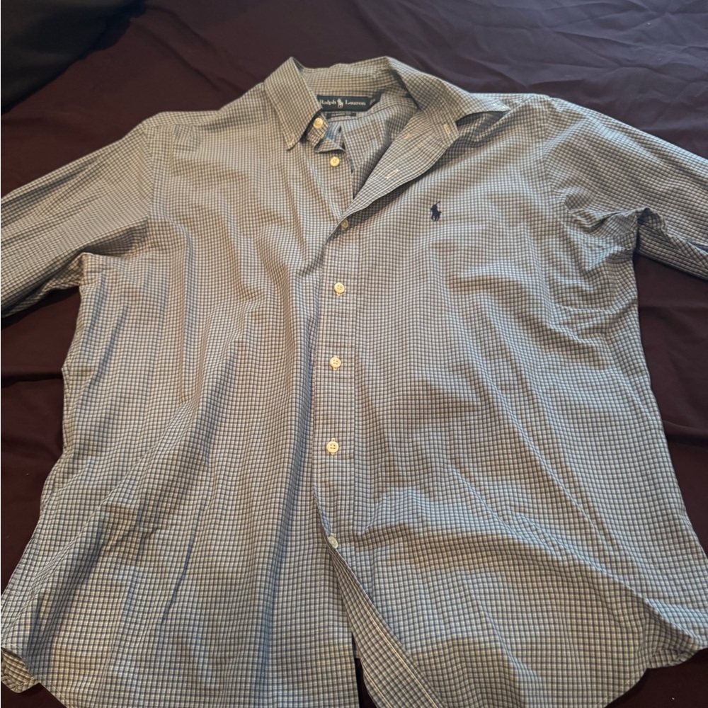 Ralph Lauren Blue Casual Button Down Shirt